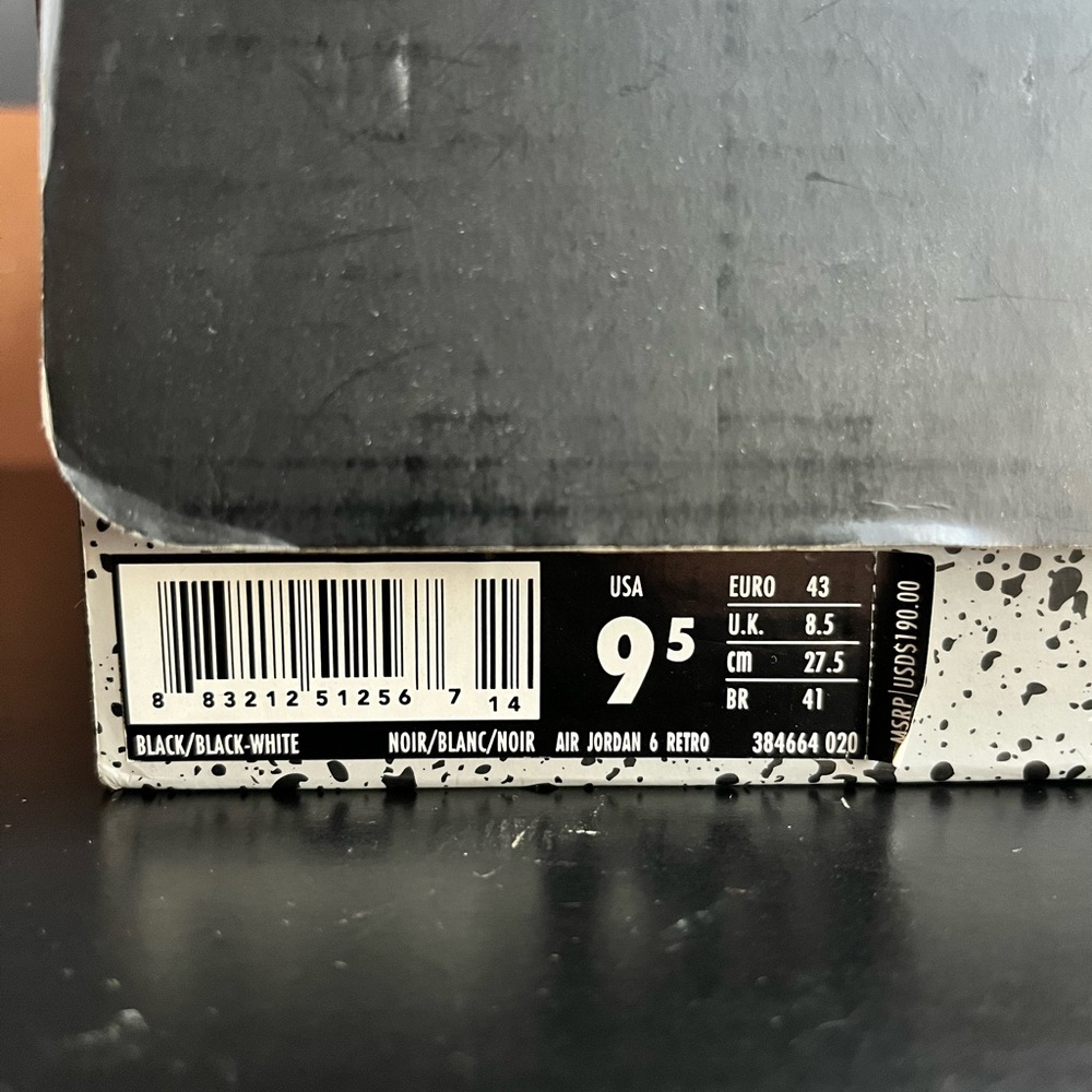 Nike Jordan Retro 6 Black Cats - Picture 4 of 5